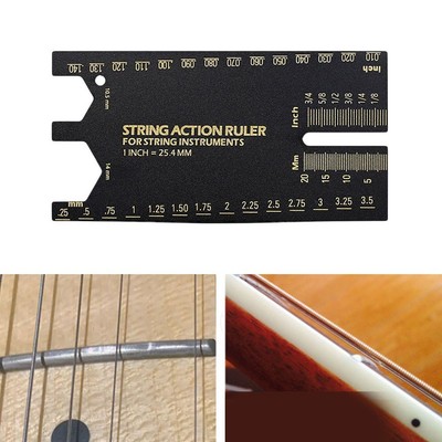 Tragbares Gitarrensaiten-Aktions-Messgerät Lineal für genaue Setup-Einstellung
