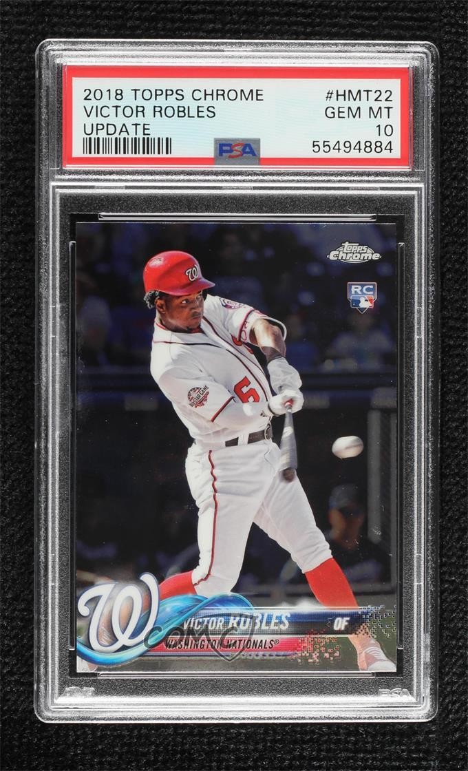 2018 Topps Chrome Update Target Exclusive Victor Robles PSA 10 GEM MT 0d26