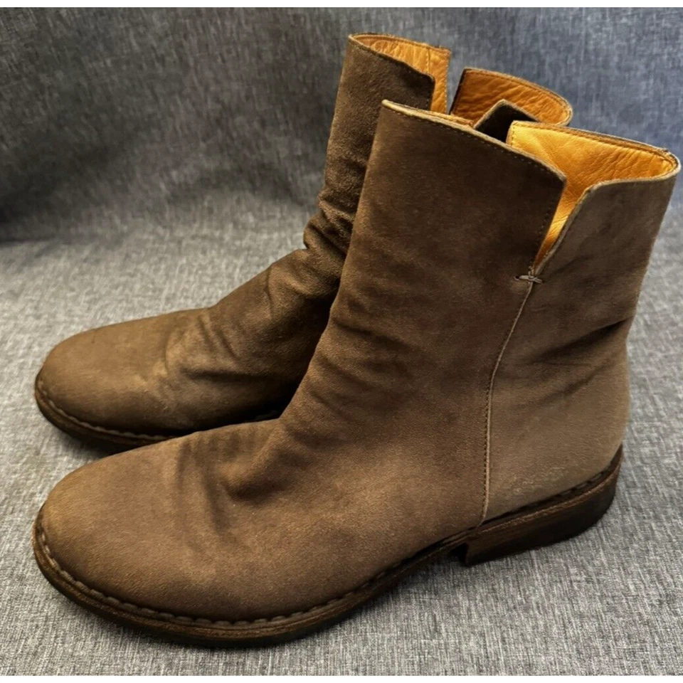 Fiorentini and Baker Mujer Talla 37 Marrón Gamuza Lateral Cremallera Tacón Botines Foto 3 de 4