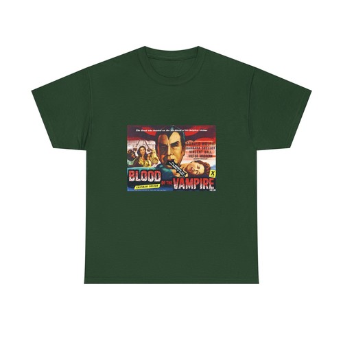 "Blood of the Vampire" T-shirt poster film - Maglietta film horror britannico 1958 - Foto 38 di 97