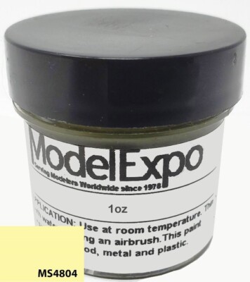 Model Shipways Brand Historic Acrylic Paints Pale Yellow Trim - MS4804 (1 oz. Bo