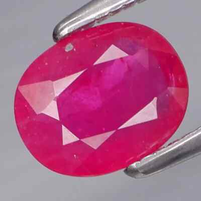 1.05 Ct 100% Natural Red-Pink Ruby Mozambique Heated Oval Shape Loose Gemstone