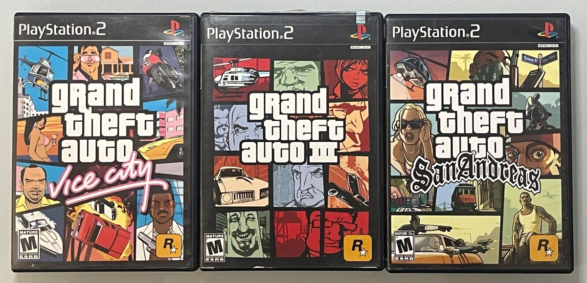 Lot of PS2 Playstation 2 Games Grand Theft Auto Vice City, GTA San