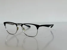Ray Ban RB 6346 2861 Round Black Silver Eyeglasses Optical Frame 52-19-145
