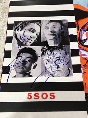 ☆5sos 直筆サイン 5 seconds of summer 5 SECONDS OF SUMMER SIGNED YOUNGBLOOD LIMITED CLEAR VINYL LP - JSA