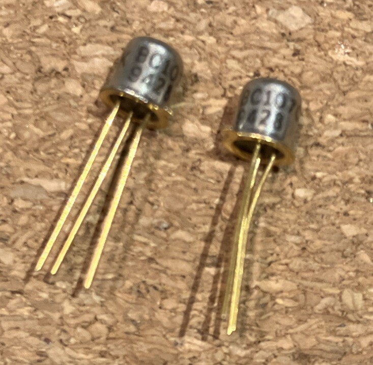 Telefunken BC107C Transistor Matched Pair Gold Leg BC108C