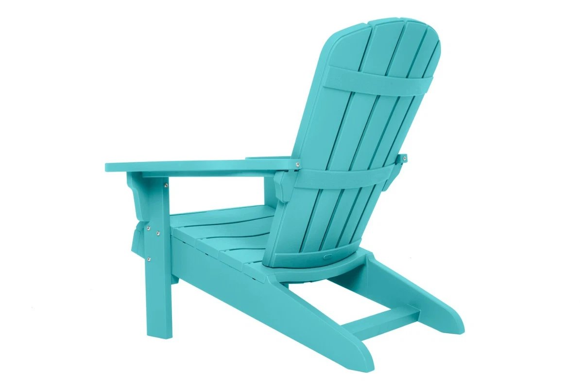 Adirondack Chair Resin Outdoor Furniture TEAL Weatherproof Patio PoolSide Garden