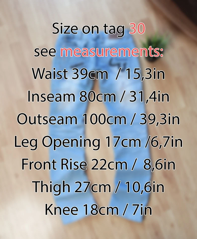 Pantalones de mezclilla azules talla 30 JapRag de Okishana Samoki Japón raros Foto 2 de 4