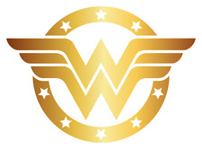 Wonder Woman Costume Shield Emblem Vinyl Decal Sticker Wonder Shield Decal