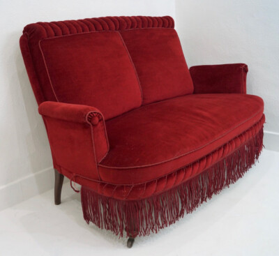 A Mid Century Danish Two Seater Sofa Reupholstery Option