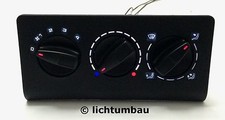 VW Polo 6N Heizungsregler Blau Rot Weiss LED Wunschfarbe Lüftung Heizung