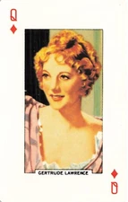 GERTRUDE LAWRENCE Star of the Silver Screen Hollywood Single Swap Playing Card