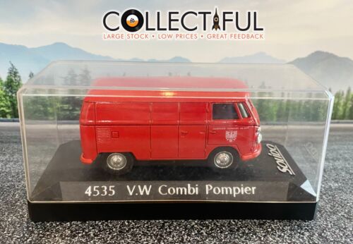 SOLIDO -  #4535 - VW COMBI POMPIER - FIRE VAN - MADE FRANCE - DIECAST MIB🔥 - Picture 1 of 1