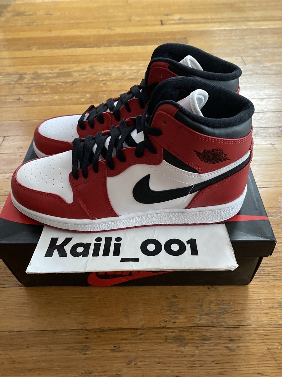 Nike Air Jordan 1 Retro High OG GS Size 7Y Chicago 332558-163 2013