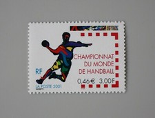France 2001 3367 neuf luxe ** championnat du monde de handball sport