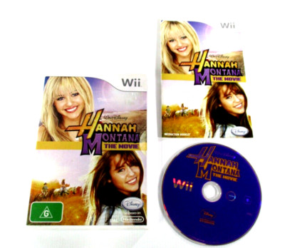 Hannah Montana The Movie Wii Game G PAL R4 2009 Walt Disney Complete Tested