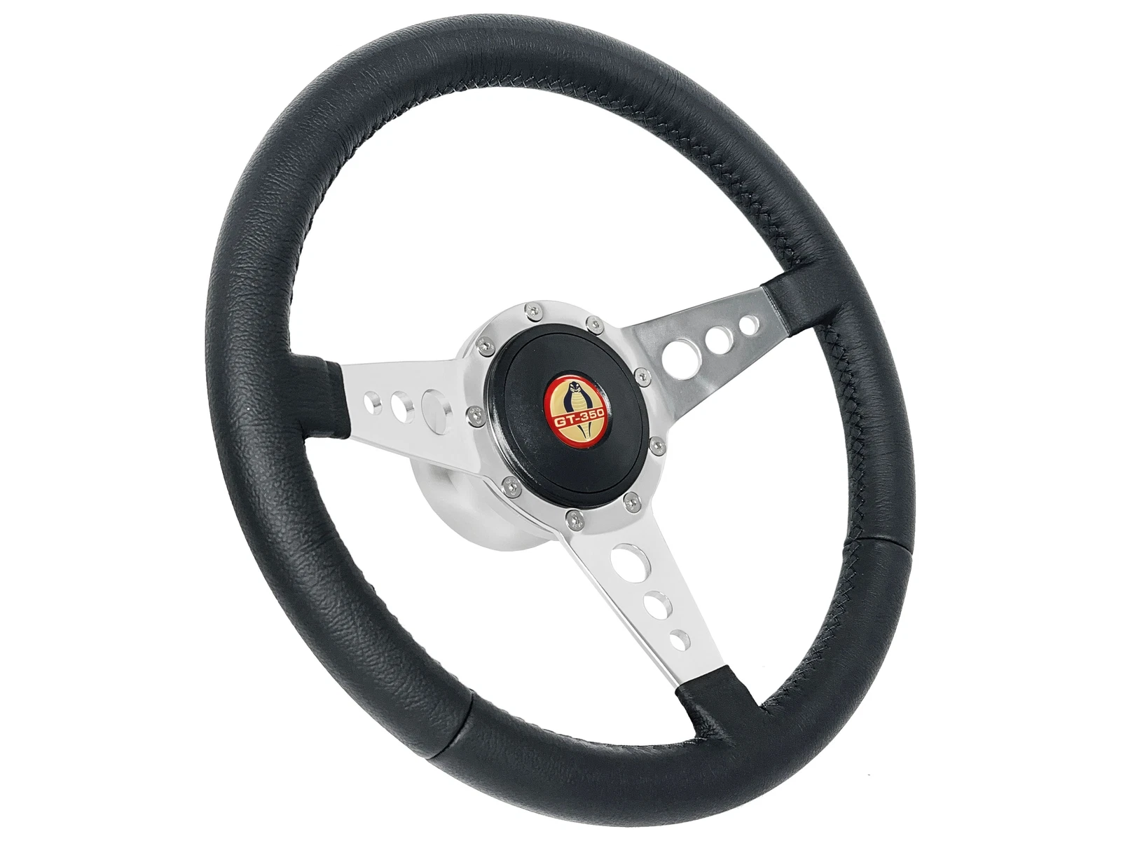 1965-67 Ford Mustang Shelby GT350 9 Bolt Leather Steering Wheel