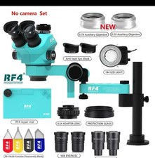  RF4 Trinocular Stereo Microscope Set 360°  Phone Soldering PCB Repair