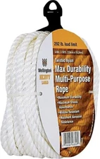 WELLINGTON 3/8"X50' TWISTED NYLON MULTI-PURPOSE ROPE 16358 FAST SHIPPING 6432074