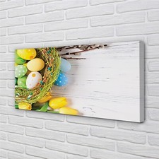 Quadro Tulup stampa su tela 100x50 arte da parete tulipani a base di uova