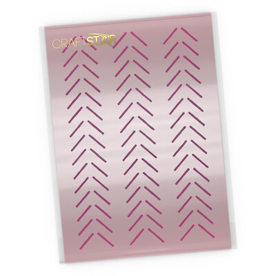 Chevron Pfeil Muster Schablone - handgezeichnete Chevrons Muster Vorlage - CraftStar