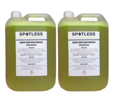 #ad 2X5L BUBBLEGUM SNOW FOAM WAX PRESSURE WASHER CAR SHAMPOO PH NEUTRAL NON CAUSTIC GBP 38.19