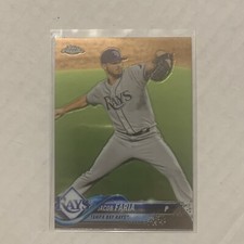 2018 Topps Chrome Jacob Faria #57 Tampa Bay Rays