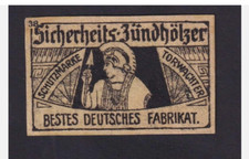Ancienne   étiquette  Allumettes  Allemagne BN183920 Homme flèche