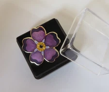 Commemorative Armenian Genocide Forget-Me-Not Flower Lapel Pin