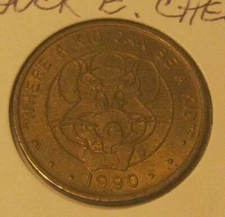 1990 CHUCK E CHEESE Game Token EXCELLENT!!