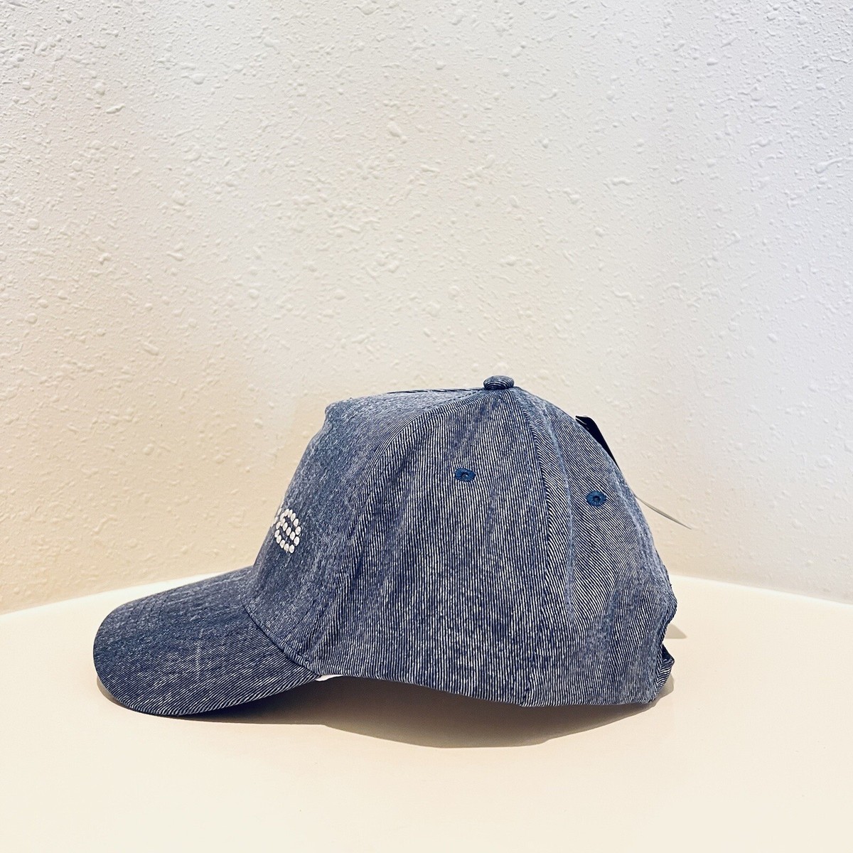 BEBE Rhinestud Logo Blue Washed Denim Women display picture 2