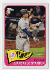 2021 Topps Series 2 Giancarlo Stanton #T65-34 Redux 1965 New York Yankees