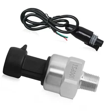 High Quality 100Psi Pressure Sender with Wiring Harness for Fuel Diesel Oil Air 