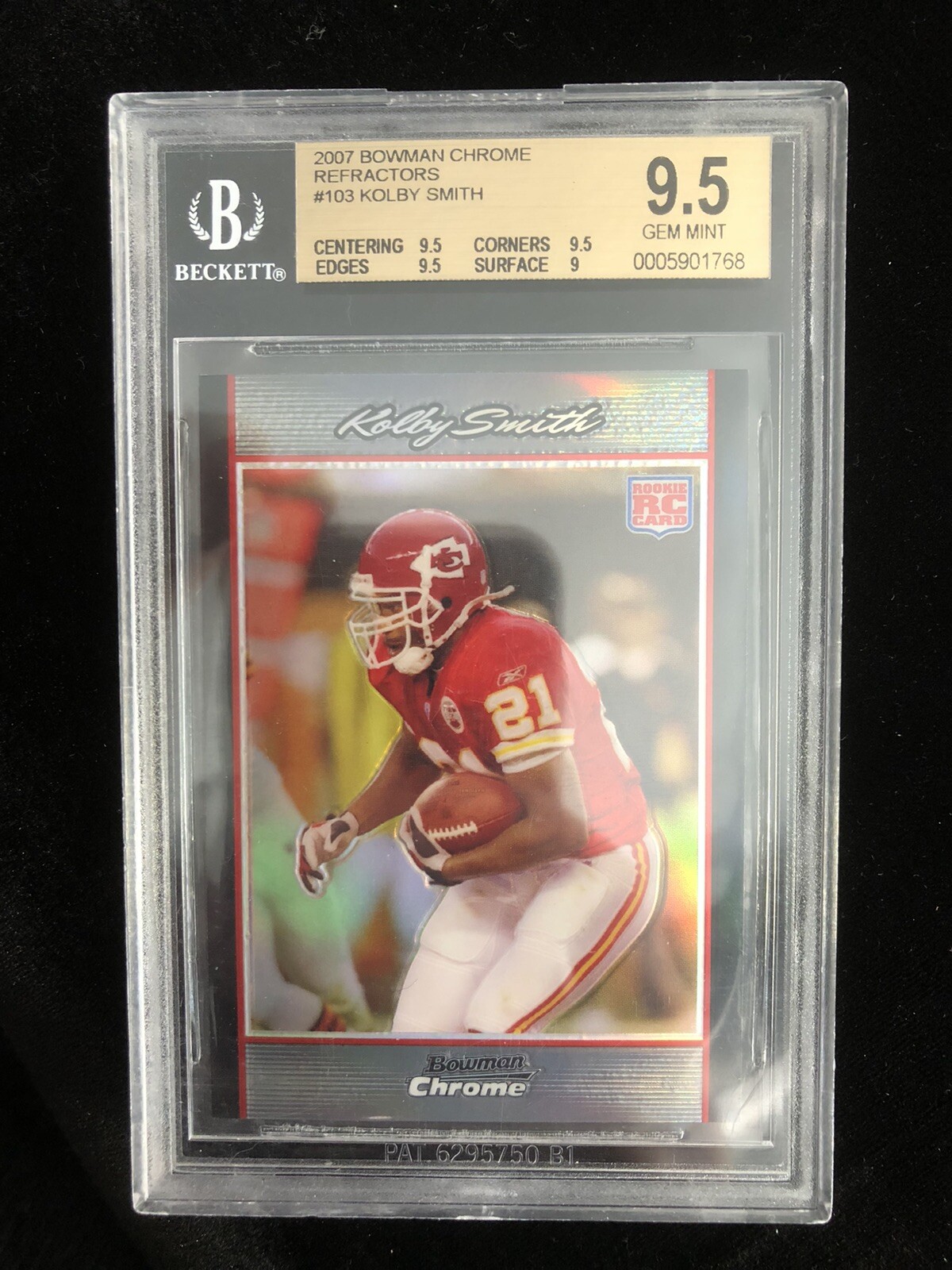 Kolby Smith Bowman Chrome #BC103 Base