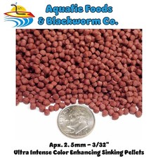 Ultra Intense Color Enhancing SINKING Pellets for ALL Tropicals. Apx 2.5 mm