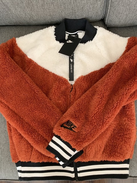 nike sherpa bomber jacket