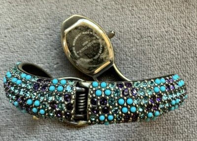 S451/HEIDI DAUS/希少/豪華エメラルドグリーン蛇ヘビバングル S451/HEIDI DAUS/希少/豪華エメラルドグリーン蛇ヘビバングル