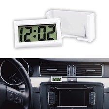 Small Digital Clock Mini Car Dashboard Clock Stick On Air Vent Clock