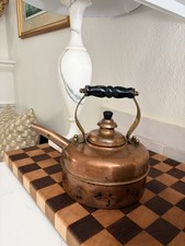Vintage Simplex Solid Copper Tea Kettle Paten...