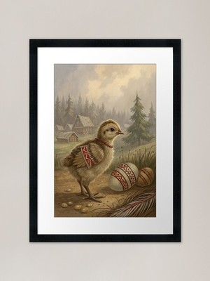 Osterküken 23 gerahmter Kunstdruck gerahmt Wandbild Poster Leinwanddruck Bild