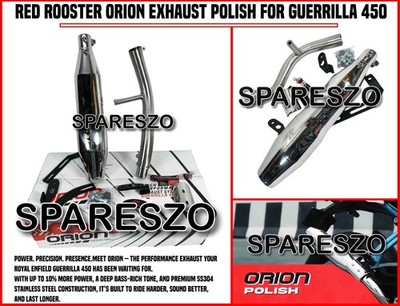 RED ROOSTER ORION AUSPUFFPOLITUR PASSEND FÜR ROYAL ENFIELD GUERRILLA 450