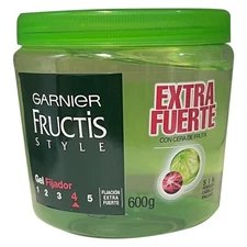 New Garnier Fructis Gel Fijador Extra Fuerte, Hair Gel 600 g
