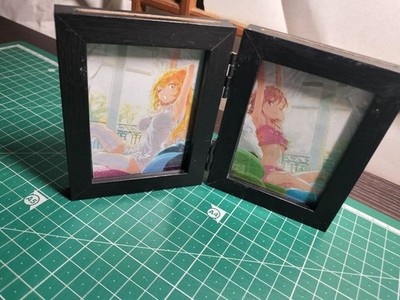 Mikoto Misaka & Misaki Shokuhou Illustration mit zweifachem Rahmen Kiyotaka
