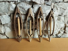 Old Antique Primitive Wooden Wood Weaving Loom Parts 19th.