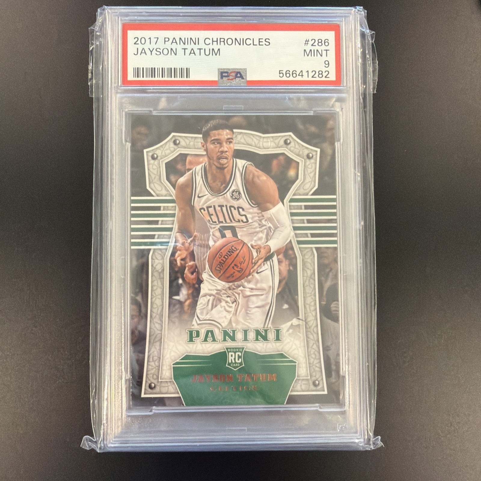 2017-18 Panini Chronicles - Panini Jayson Tatum #286 (RC) PSA Mint 9