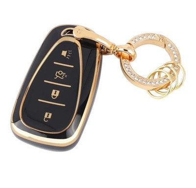Key Fob Cover Bling Shell Case 4BTN for Chevrolet Sonic Equinox Bolt Trax Volt