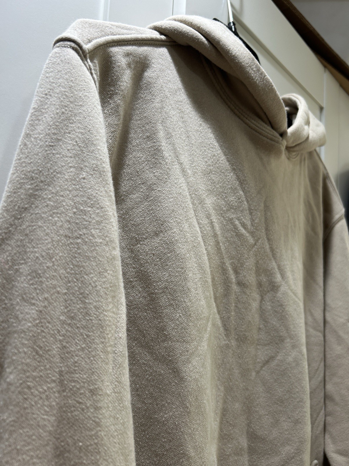 Old Navy Basic Pullover Hoodie Men's Small Beige … - image 3