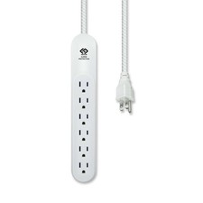 6-Outlet Surge Protector with 6-ft Braided Extension Cord, 500 Joules, 15A/18...