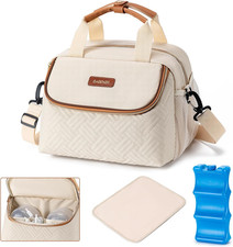 Breastmilk Cooler Bag with Ice Pack Fits 6 Baby Bottles up to 9 Ounce, Wearable