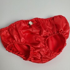 Build A Bear Panties Red Satin Accessory Floral Knickers Undergarment